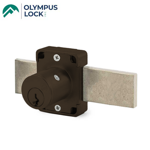 Olympus - 100B - Weather Resistant Cabinet Deadbolt Lock - D4291 4-pin - Long Bolt - Oil Rubbed Bronze - Optional Keying - Grade 1 - UHS Hardware
