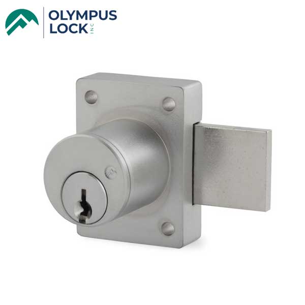 Olympus - 700S - Cabinet Door Deadbolt Lock - 1-1/8" - Schlage C - 26D - Satin Chrome - KA 101 - Grade 1 - UHS Hardware