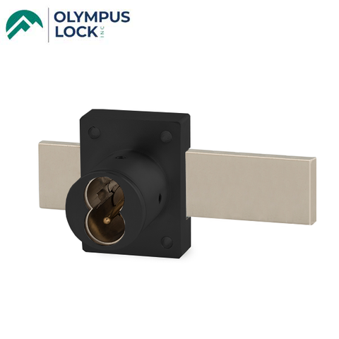 Olympus - 721DR - IC Core Deadbolt Cabinet Door Lock - BEST SFIC - 1-1/4" Cylinder Length - Long Bolt - Flat Black - Grade 1 - UHS Hardware