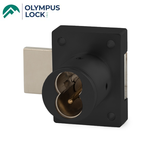 Olympus - 721DR - IC Core Deadbolt Cabinet Door Lock - BEST SFIC - 1-1/4" Cylinder Length - Flat Black - Grade 1 - UHS Hardware