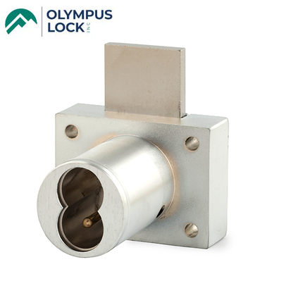 Olympus - 721DW - IC Core Deadbolt Cabinet Drawer Lock - BEST SFIC - 1-1/4" Cylinder Length - Polished Chrome - Optional Key Retaining - Optional High Security - Grade 1 - UHS Hardware