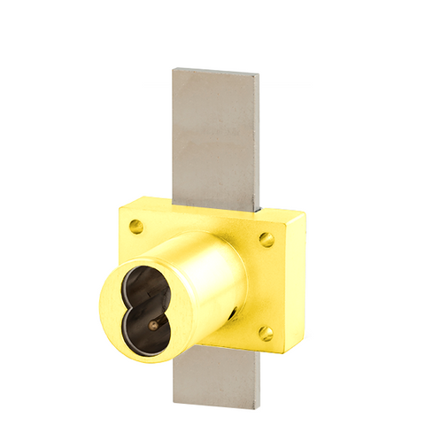 Olympus - 721DW - IC Core Deadbolt Cabinet Drawer Lock - BEST SFIC - 1-1/4" Cylinder Length - Long Bolt - Polished Brass - Optional Key Retaining - Optional High Security - Grade 1 - UHS Hardware