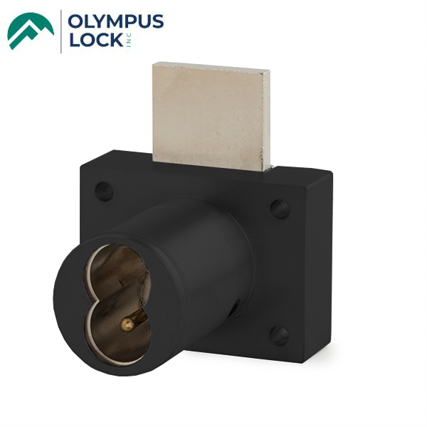 Olympus - 721DW - IC Core Deadbolt Cabinet Drawer Lock - BEST SFIC - 1-1/4" Cylinder Length - Flat Black - Optional Key Retaining - Optional High Security - Grade 1 - UHS Hardware