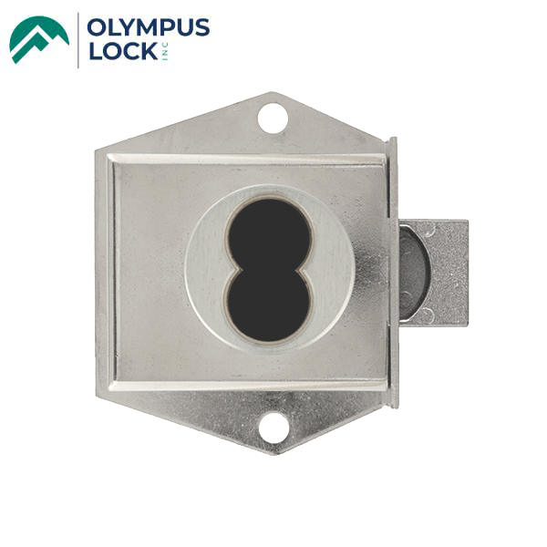 Olympus - 725M - IC Core Mortise Deadbolt Cabinet  Door Lock - BEST SFIC - 1-1/16" Cylinder Length - Standard Length Bolt - Polished Chrome - Optional Handing - Grade 1 - UHS Hardware
