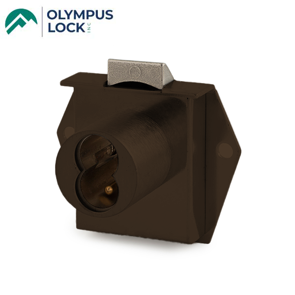 Olympus - 725ML - SFIC Mortise Latch Door & Drawer Cabinet Lock - BEST SFIC - 1-1/16" Cylinder Length - Oil Rubbed Bronze - Optional Handing - Grade 1 - UHS Hardware