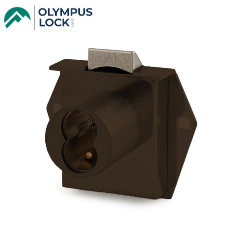 Olympus - 725ML - SFIC Mortise Latch Door & Drawer Cabinet Lock - BEST SFIC - 1-1/16" Cylinder Length - Oil Rubbed Bronze - Optional Handing - Grade 1 - UHS Hardware