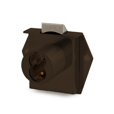Olympus - 725ML - SFIC Mortise Latch Door & Drawer Cabinet Lock - BEST SFIC - 1-1/16" Cylinder Length - Oil Rubbed Bronze - Optional Handing - Grade 1 - UHS Hardware