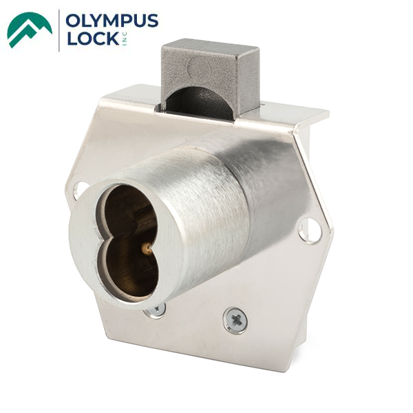Olympus - 725RD - SFIC Rim Deadbolt Door & Drawer Cabinet Lock - BEST SFIC - 1-1/16" Cylinder Length - Polished Chrome - Optional Handing - Optional Key Retaining - Grade 1 - UHS Hardware