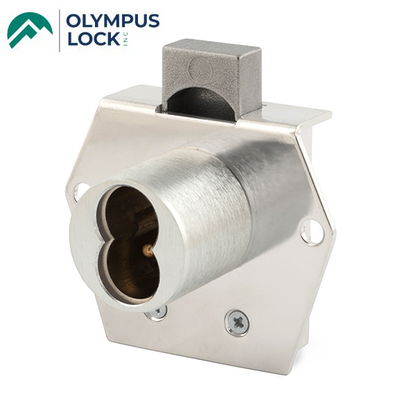 Olympus - 725RD - SFIC Rim Deadbolt Door & Drawer Cabinet Lock - BEST SFIC - 1-1/16" Cylinder Length - Polished Chrome - Optional Handing - Optional Key Retaining - Grade 1 - UHS Hardware