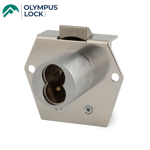Olympus - 725RL - SFIC Rim Latch Door & Drawer Cabinet Lock - BEST SFIC - Optional Cylinder Length - Satin Chrome - Optional Handing - Optional Reverse Latch - Grade 1 - UHS Hardware