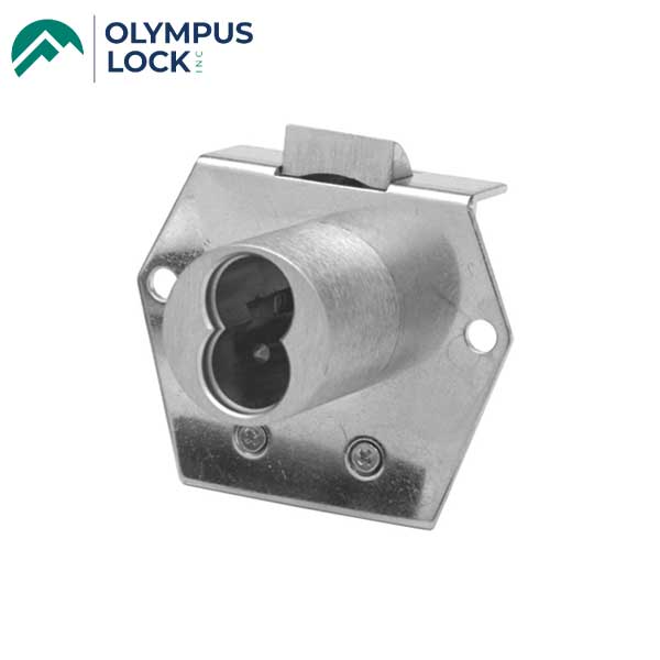 Olympus - 725RL - IC Core Rim Mount Latch Cabinet Drawer Lock - VH - BEST SFIC - 26D - Satin Chrome - Grade 1 - UHS Hardware