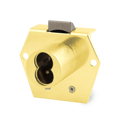 Olympus - 725RL - SFIC Rim Latch Door & Drawer Cabinet Lock - BEST SFIC - 1-1/16"" to Cylinder Length - Polished Brass - Optional Handing - Grade 1 - UHS Hardware