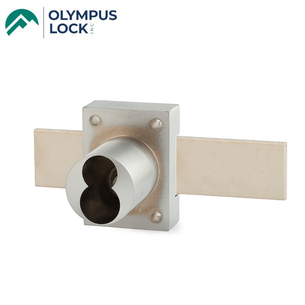 Olympus - 777 - IC Cabinet Door Deadbolt Lock - Less Cylinder - Standard/Classic or Primus/Everest - Long Bolt - Satin Chrome - Optional Key Retaining - Grade 1 - UHS Hardware