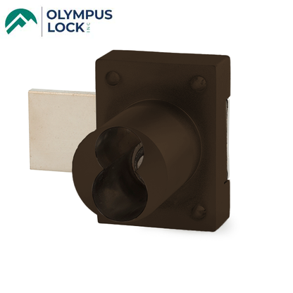 Olympus - 777 - IC Cabinet Door Deadbolt Lock - Less Cylinder - Standard/Classic or Primus/Everest - Oil Rubbed Bronze - Optional Key Retaining - Grade 1 - UHS Hardware