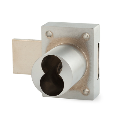 Olympus - 777 - IC Cabinet Door Deadbolt Lock - Less Cylinder - Standard/Classic or Primus/Everest - Satin Chrome - Optional Key Retaining - Grade 1 - UHS Hardware