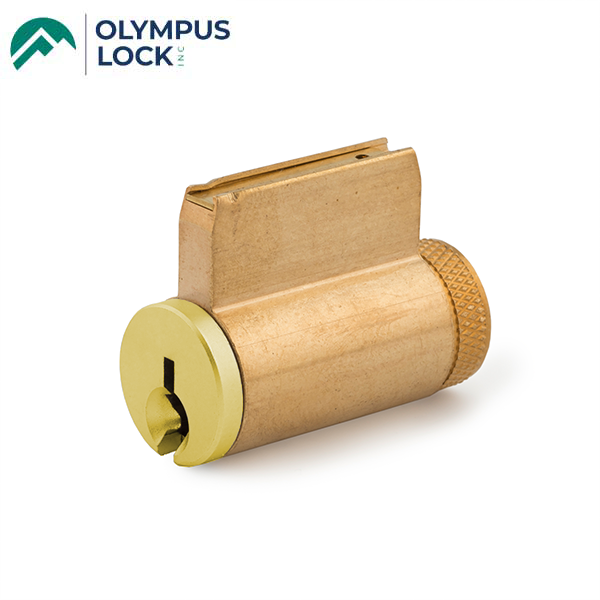 Olympus - 78-201 - Schlage C Keyway Compatible Cylinders - Optional Universal Driver Position - Optional Keying - Satin Brass - Grade 1 - UHS Hardware