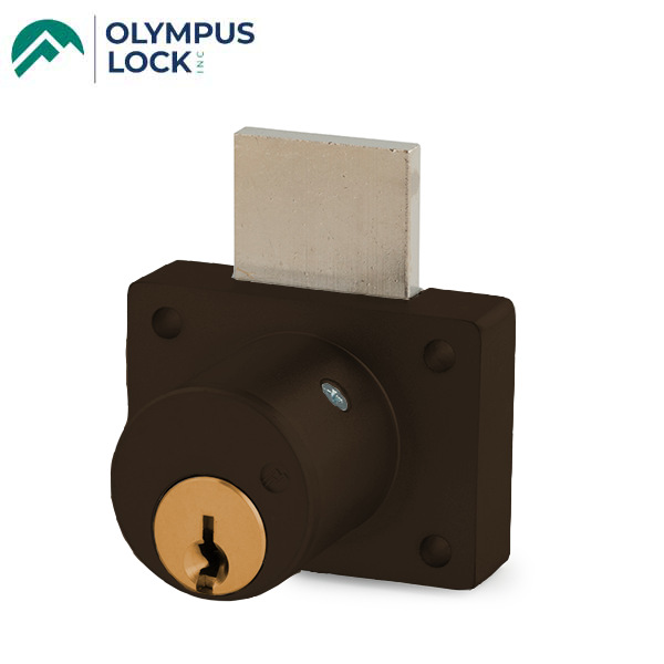 Olympus - 800S - Cabinet Drawer Deadbolt Lock - Key Retaining - S Series Schlage C Keyway - Optional Cylinder Length - Oil Rubbed Bronze - Optional Keying - Optional Handing - Grade 1 - UHS Hardware