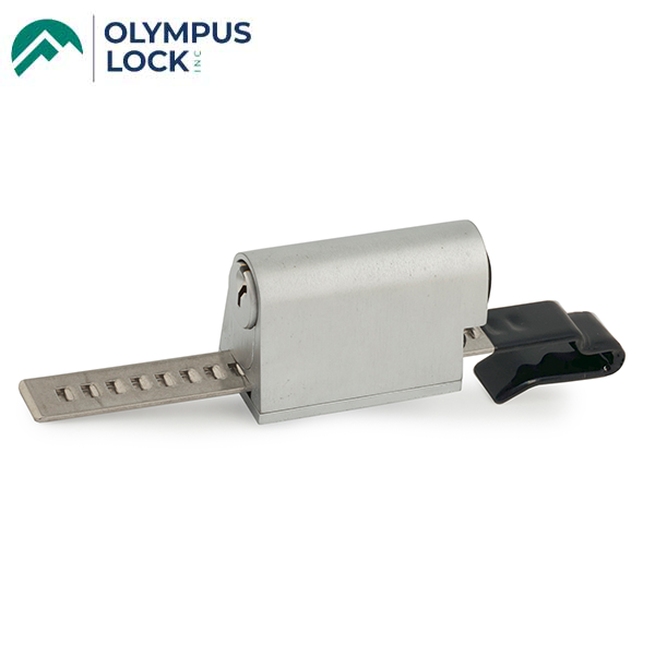 Olympus - 829R - S Series: Schlage C Keyway Ratchet Lock - Sliding Door Lock - Satin Chrome - UHS Hardware