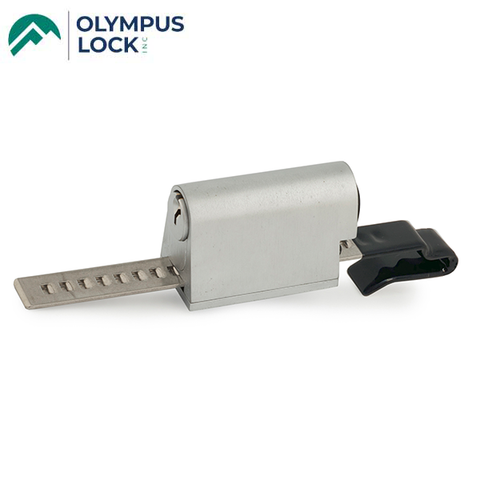 Olympus - 829R - S Series: Schlage C Keyway Ratchet Lock - Sliding Door Lock - Satin Chrome - UHS Hardware