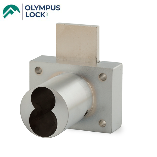 Olympus - 888 - IC Cabinet Drawer Deadbolt Lock - Less Cylinder - Standard/Classic or Primus/Everest - Satin Chrome - Optional Key Retaining - Grade 1 - UHS Hardware