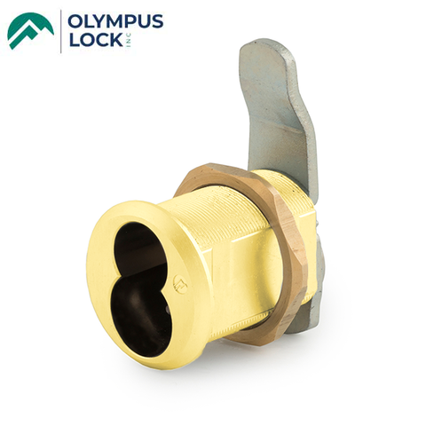 Olympus - 920 - Less Cylinder Cam Lock - Full Size IC -  Schlage Compatible - Polished Brass - Grade 1 - UHS Hardware