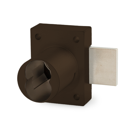 Olympus - 931DR - Cabinet Deadbolt Door Lock - IC: For Medeco or Yale Large-Format Cores - Less Cylinder - Oil Rubbed Bronze - Optional Key Retaining - Grade 1 - UHS Hardware