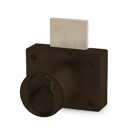 Olympus - 931DW - Cabinet Deadbolt Drawer Lock - IC: For Medeco or Yale Large-Format Cores - Less Cylinder - Oil Rubbed Bronze - Optional Key Retaining - Grade 1 - UHS Hardware