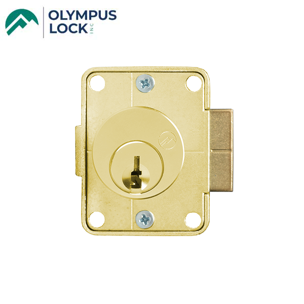 Olympus - 999 - Door Latch Lock - Optional Cylinder Length - Satin Brass - Optional Handing - Optional Keying - UHS Hardware