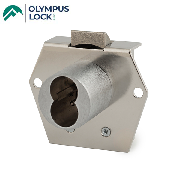 Olympus - CR1125RL - Corbin Russwin Deadbolt Drawer Locks - 1-1/8" Cylinder Length - Satin Chrome - Vertical Handing - UHS Hardware