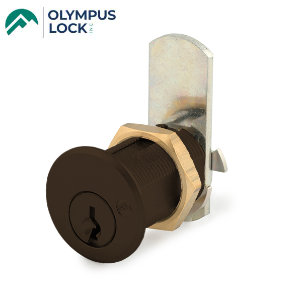Olympus - DCN - 3/4” Barrel Diameter Cam Lock - Optional Cylinder Length - Oil Rubbed Bronze - Optional Keying - Grade 1 - UHS Hardware