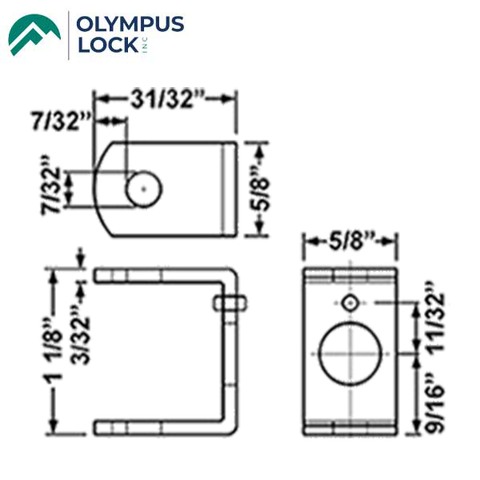 Olympus - DCNP-100-B2 - U-Shaped Cam - UHS Hardware