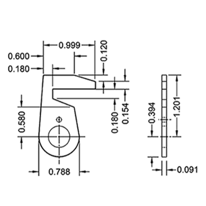Olympus - DCNP-100-B3 - Straight Hook Cam - UHS Hardware