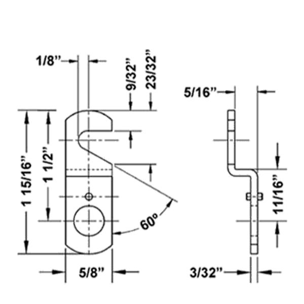 Olympus - DCNP-100-HC1 - Offset Hook Cam - UHS Hardware