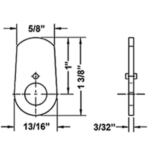 Olympus - DCNP-HD-1 - Heavy Duty Straight Cam - 1" Length - UHS Hardware