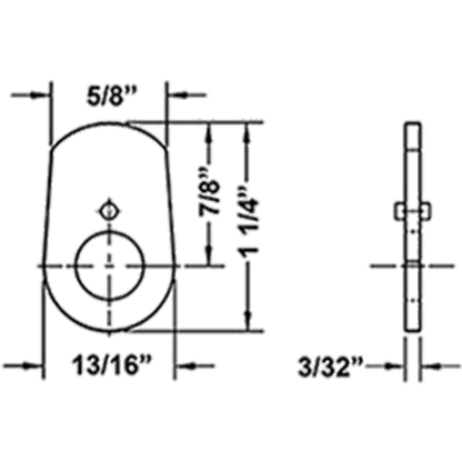 Olympus - DCNP-HD-875 - Heavy Duty Straight Cam - 7/8" Length - UHS Hardware