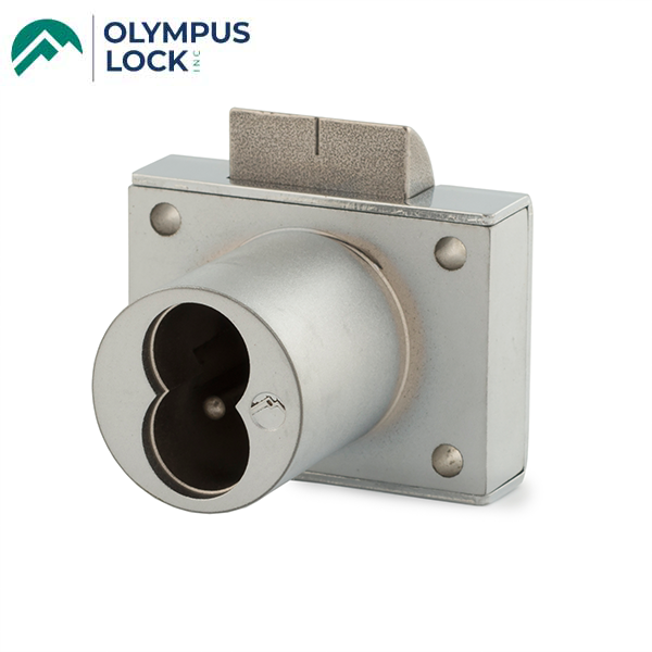 Olympus - L72 - SFIC Drawer Latch Lock - Less Cylinder - 1-1/4" Cylinder Length - Satin Chrome - Optional Keying - UHS Hardware
