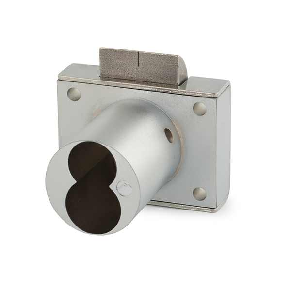 Olympus - L92 - IC Drawer Latch Lock for Schlage Full Size Cores - Less Cylinder - 1-7/16" Cylinder Length - Satin Chrome - UHS Hardware