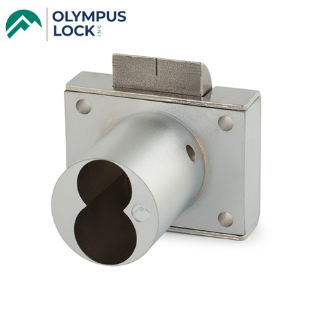 Olympus - L92 - IC Drawer Latch Lock for Schlage Full Size Cores - Less Cylinder - 1-7/16" Cylinder Length - Satin Chrome - UHS Hardware