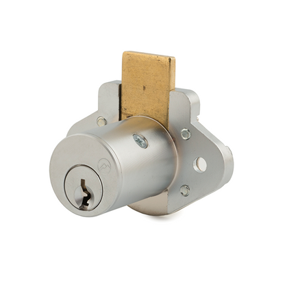 Olympus - R078 - R Series Deadbolt Door & Drawer Cabinet/Furniture Locks - 1-1/8" Cylinder Length - Satin Chrome - Optional Keying - UHS Hardware