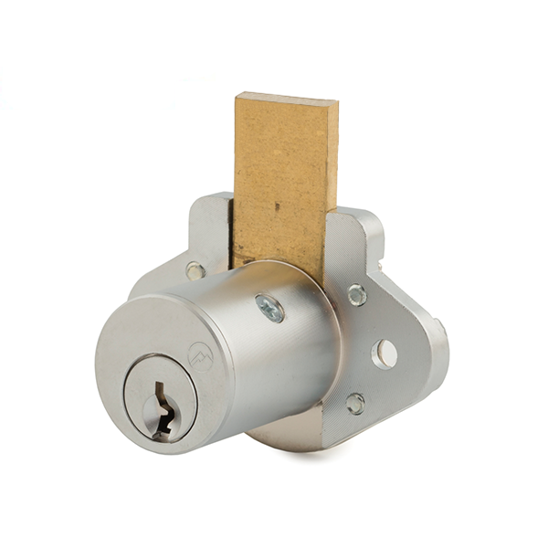 Olympus - N078 - N Series Deadbolt Door & Drawer Cabinet/Furniture Locks - Long Bolt - Optional Cylinder Length - Satin Chrome - Optional Keying - Optional Handing - UHS Hardware
