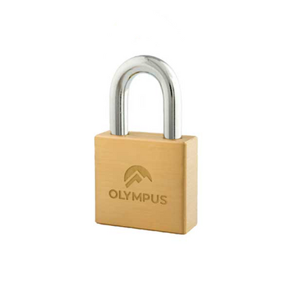 Olympus - PN50 - N Series Brass Padlock - 1" Long Shackle - Satin Brass - Optional Keying - UHS Hardware