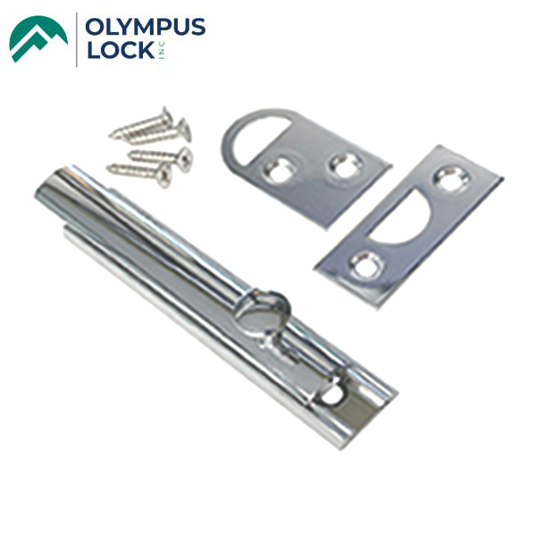 Olympus - SB-3 - Slide Bolt - 3" Length - Polished Chrome - UHS Hardware