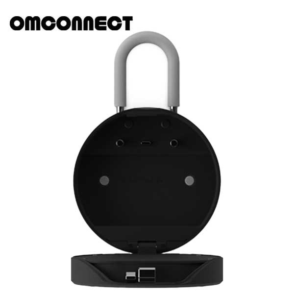 OMCONNECT -  K-12-PLUS - Smart Key Lock Box - U Shaped Steel Shackle - Bluetooth - UHS Hardware
