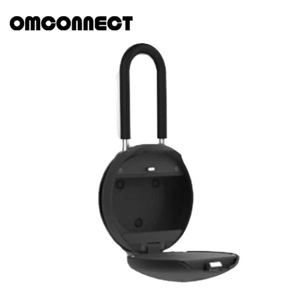 OMCONNECT -  SOLO U - Smart Key Lock Box - U Shaped Stainless Steel Shackle - Bluetooth - UHS Hardware