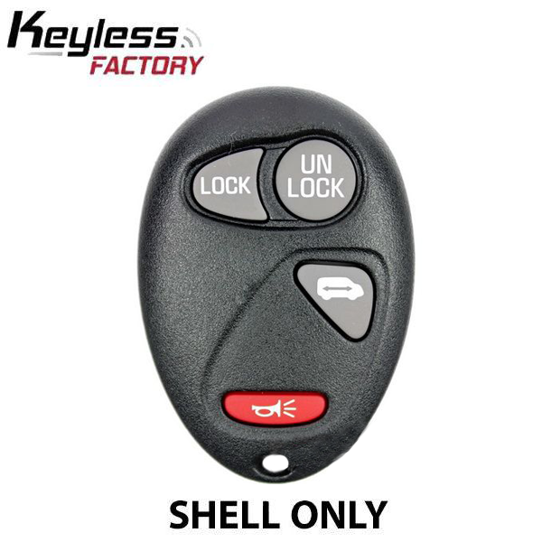 2001-2005 GM / 4-Button Keyless Entry Remote SHELL / PN: 10335586 / L2C0007T / Black (AFTERMARKET) - UHS Hardware