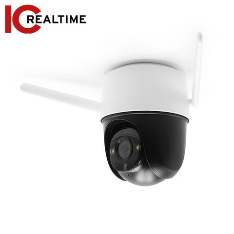 IC Realtime - ORB-OUTDOOR | 360° Wi-Fi Security Camera / 4MP Indoor / Outdoor Pan Tilt Wi-Fi Security Camera / Built-In Microphone And Speaker / 98ft IR Distance