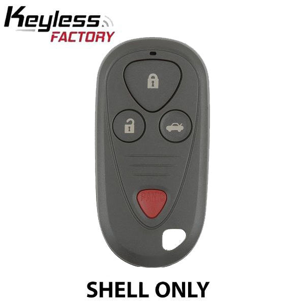 1999-2008 Acura / 4-button Keyless Entry Remote SHELL for﻿ E4EG8D-444H-A﻿ and OUCG8D-387H-A - Grey (ORS-ACU004) - UHS Hardware