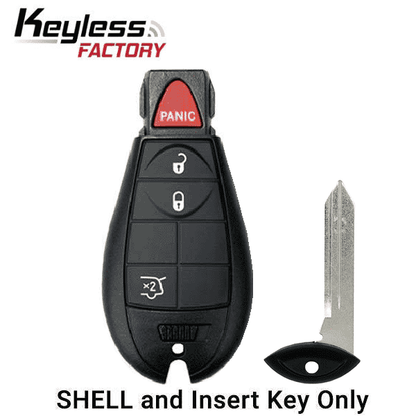2008-2019 Chrysler Dodge Jeep VW 4-Button Fobik Key SHELL for IYZ-C01C (ORS-FBK-04) - UHS Hardware
