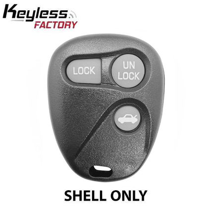 1996-2002 GM / 3-Button Keyless Entry Remote SHELL / PN: 16245100-29 / ABO1502T / Black (AFTERMARKET) - UHS Hardware