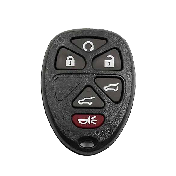 2 Pack Aftermarket Black Remote Shell Cases With Button Pads For GM OUC60270 / OUC60221 (15912859, 20833561)